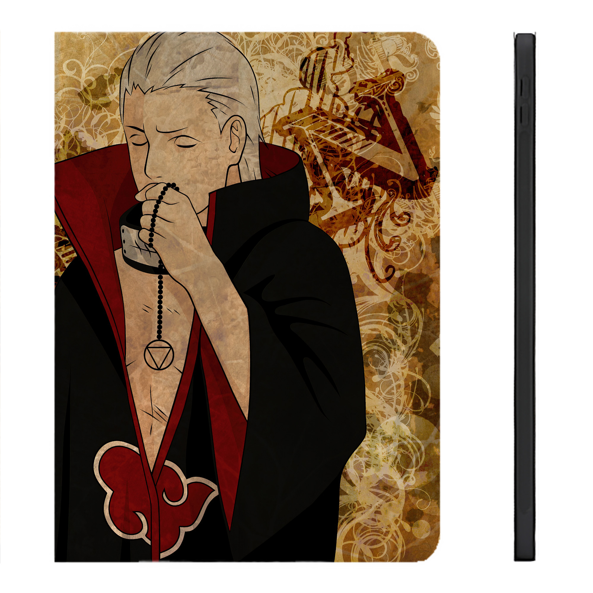 （画像用） NARUTO -ナルト- NARUTO -ナルト- 疾風伝 IPadケース ペンホルダー付き ブックスタイルデザイン